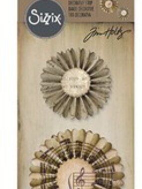 Tim Holtz, Sizzix, Decorative Strip Mini Paper Rosette die